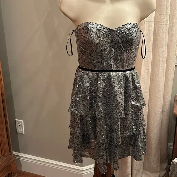 drop waist dress forever 21 Strapless Drop-Waist Mini Dress main image 0
